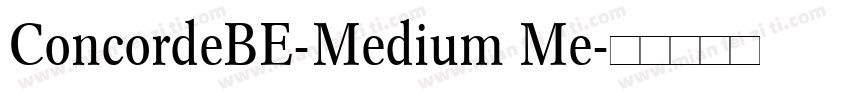 ConcordeBE-Medium Me字体转换